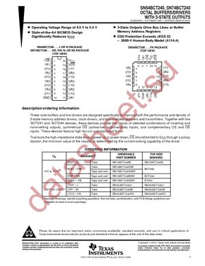 SN74BCT240DBR datasheet  